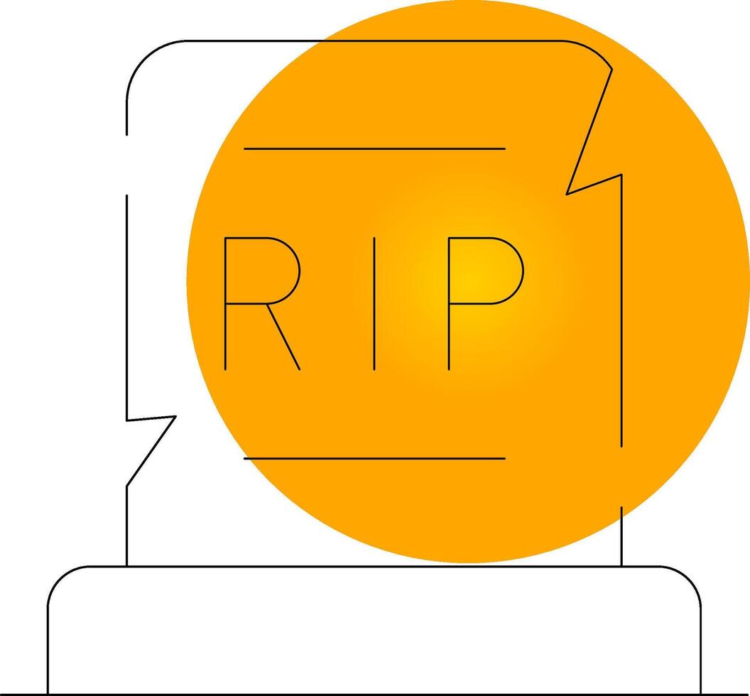 Grave Creative Icon Design vector