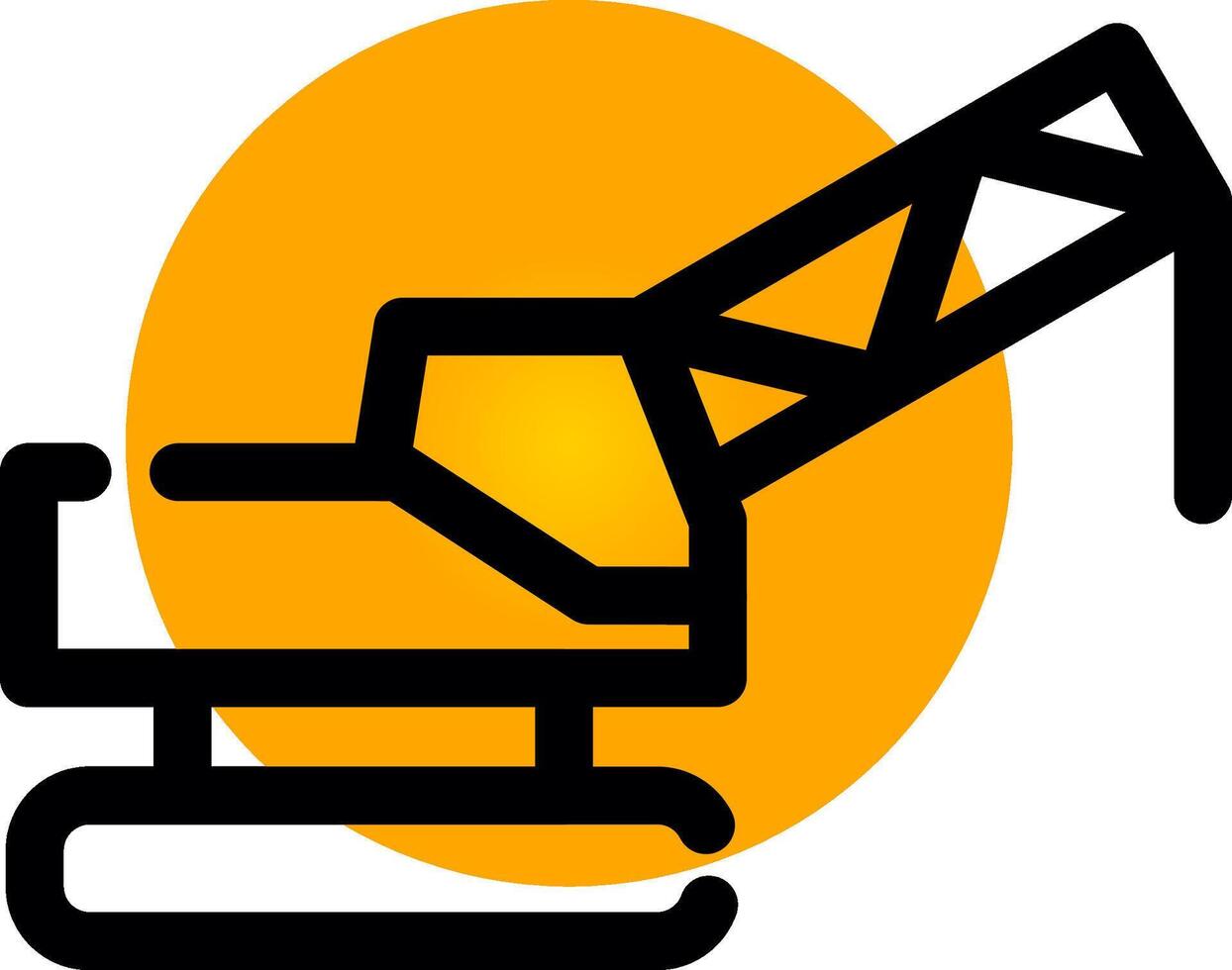 Crane Creative Icon Design vector