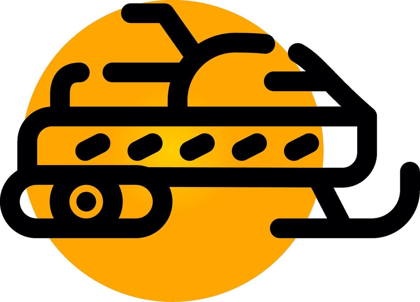 Snowmobile Creative Icon Design vector