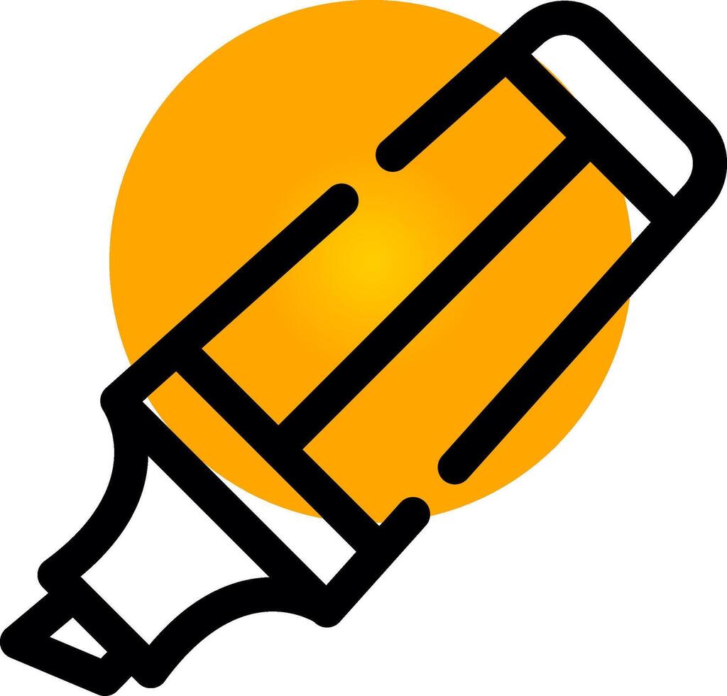 Highlighter Creative Icon Design vector
