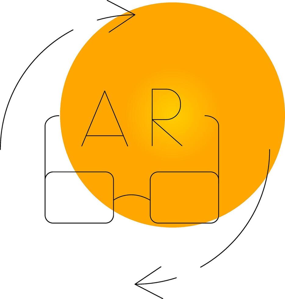 Ar Glasses Creative Icon Design vector