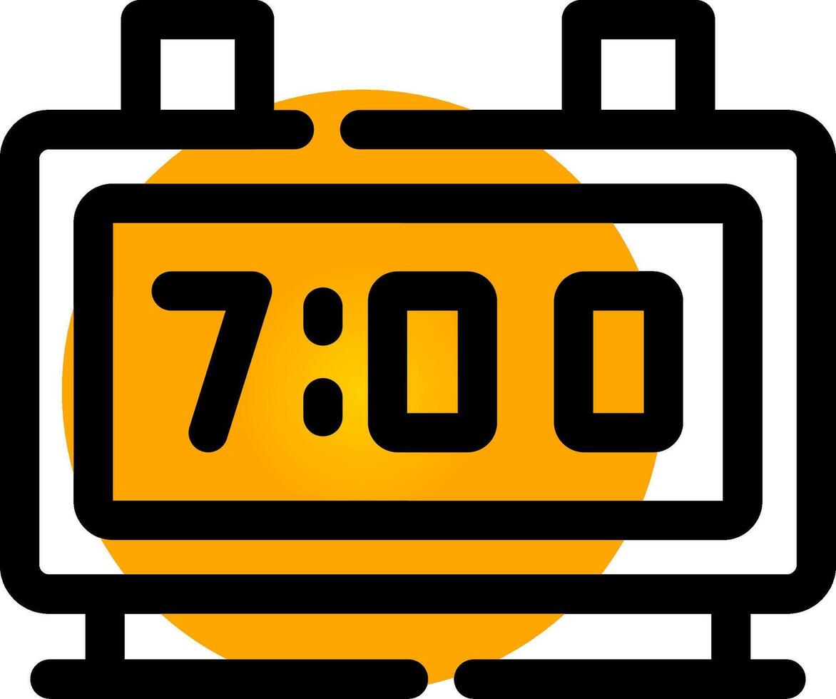 Digital Clock Creative Icon Design vector