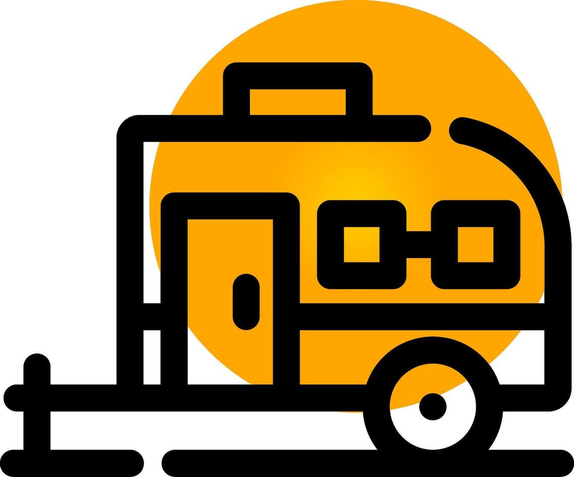 Caravan Creative Icon Design vector