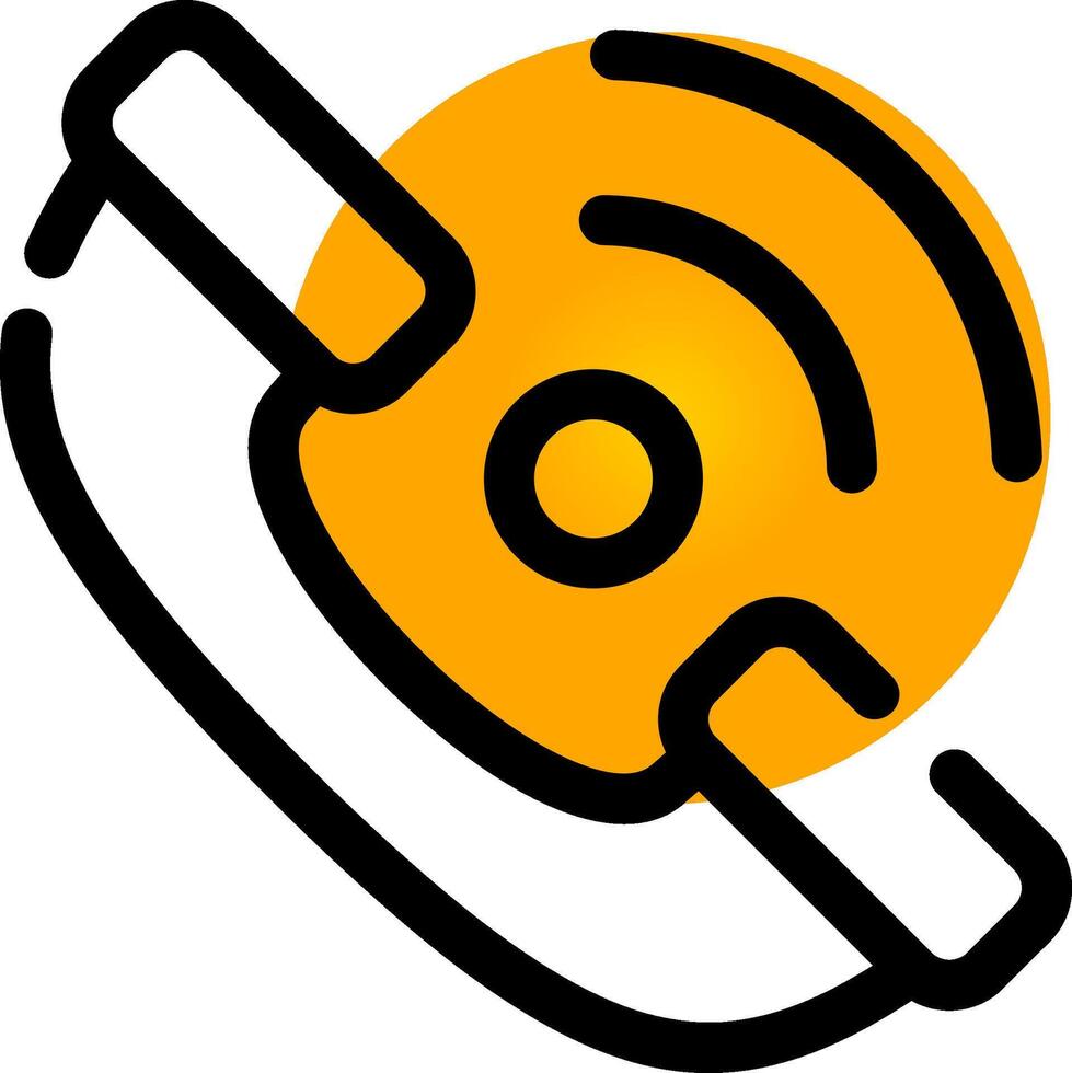 Phone Receiver Creative Icon Design vector