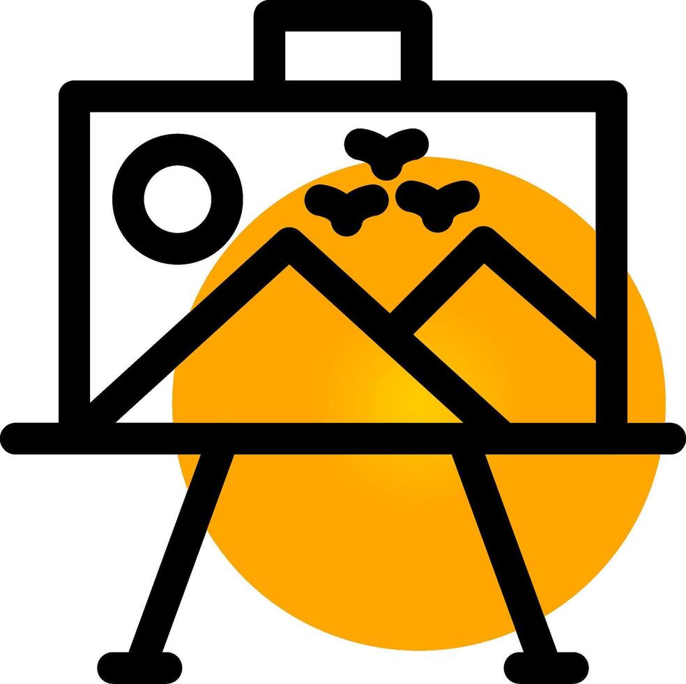 Paint Canvas Creative Icon Design vector