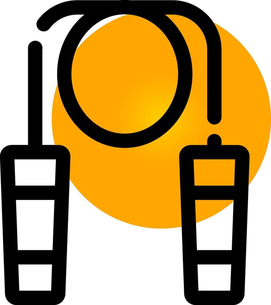 Jumping Rope Creative Icon Design vector