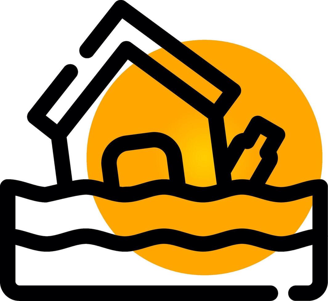 Flood Creative Icon Design vector