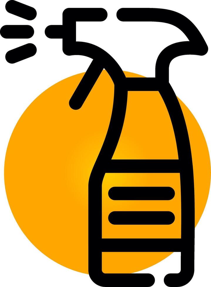 Spray Bottle Creative Icon Design vector