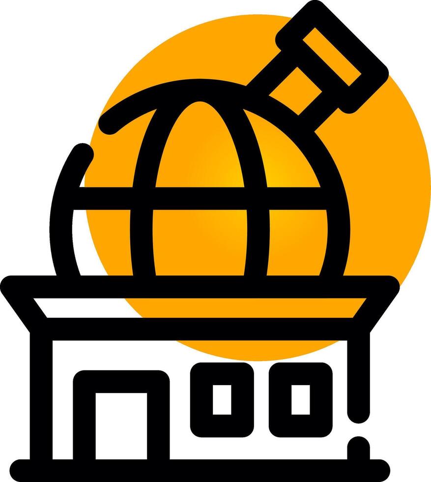 Observatory Creative Icon Design vector