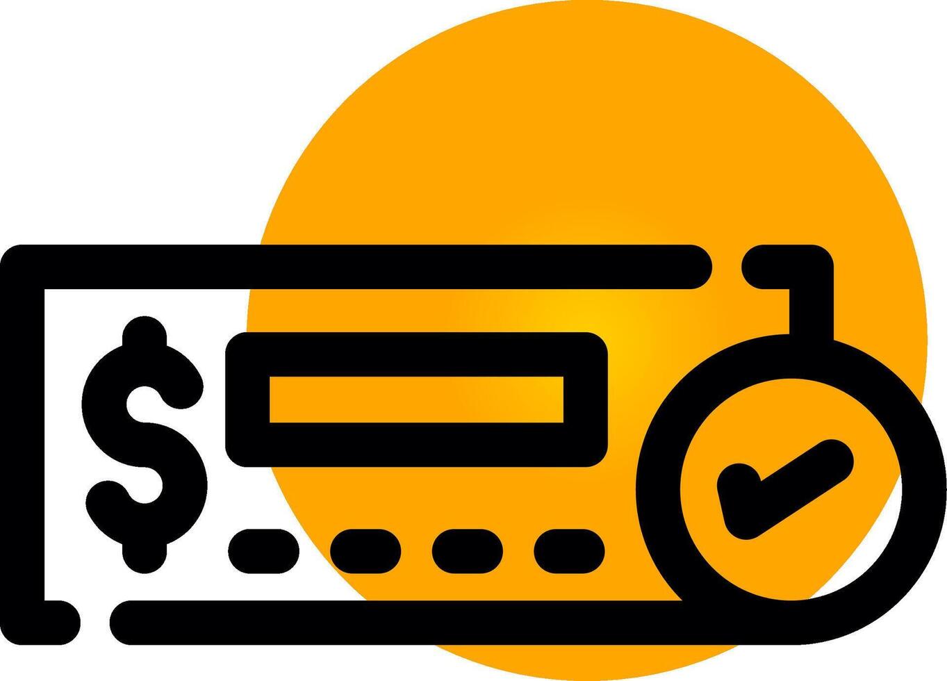 Cheque Deposit Creative Icon Design vector
