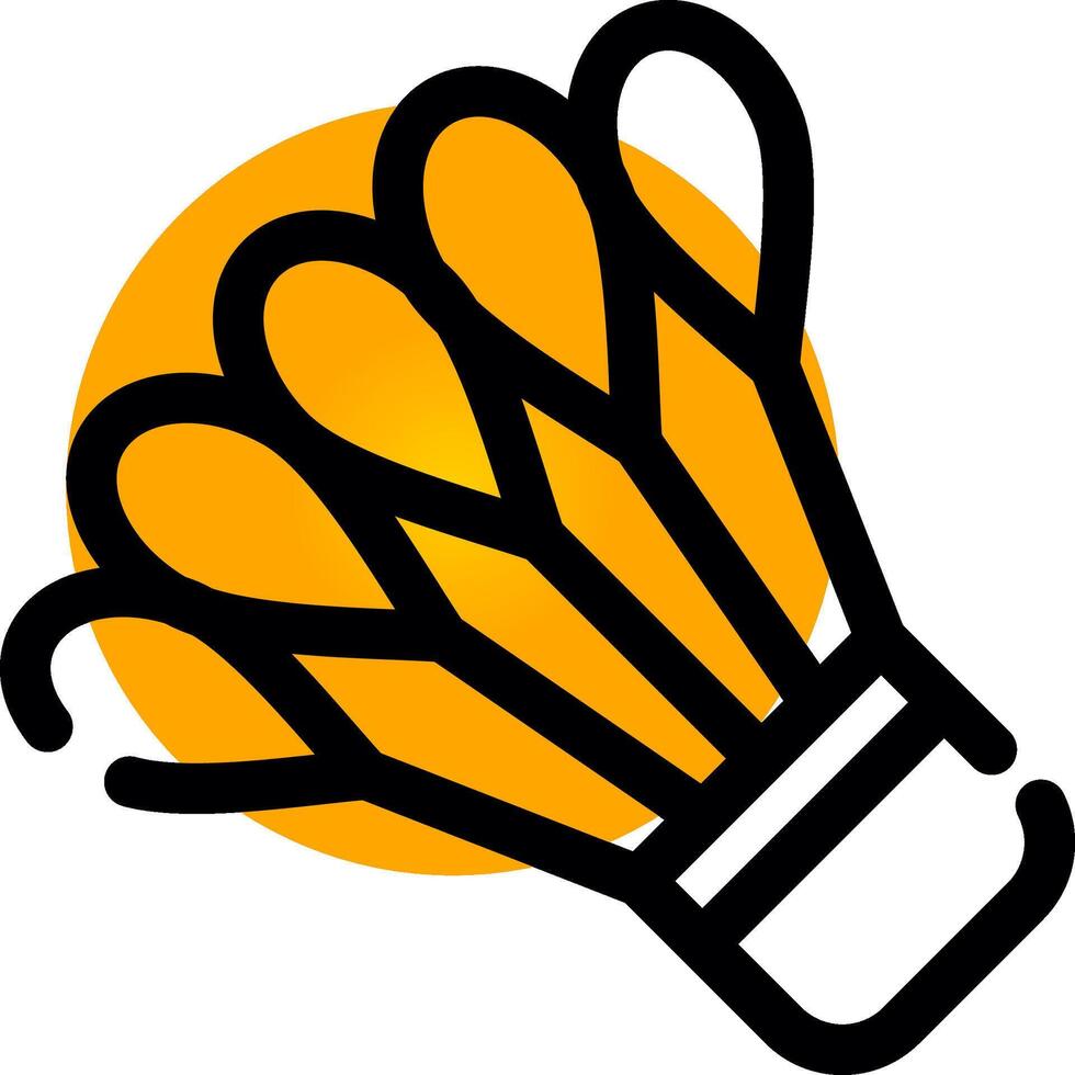 Shuttlecock Creative Icon Design vector