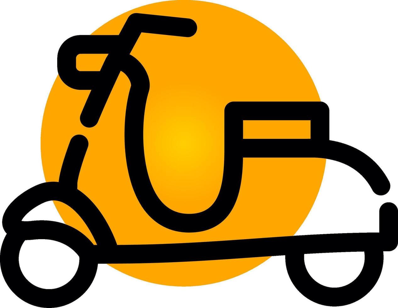 diseño de icono creativo de scooter vector