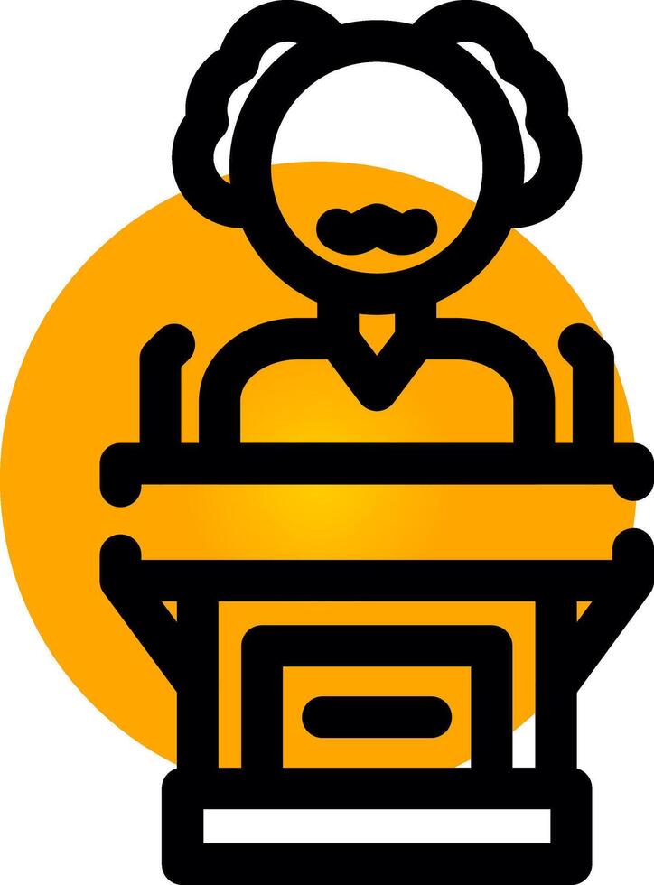 Politician Creative Icon Design vector