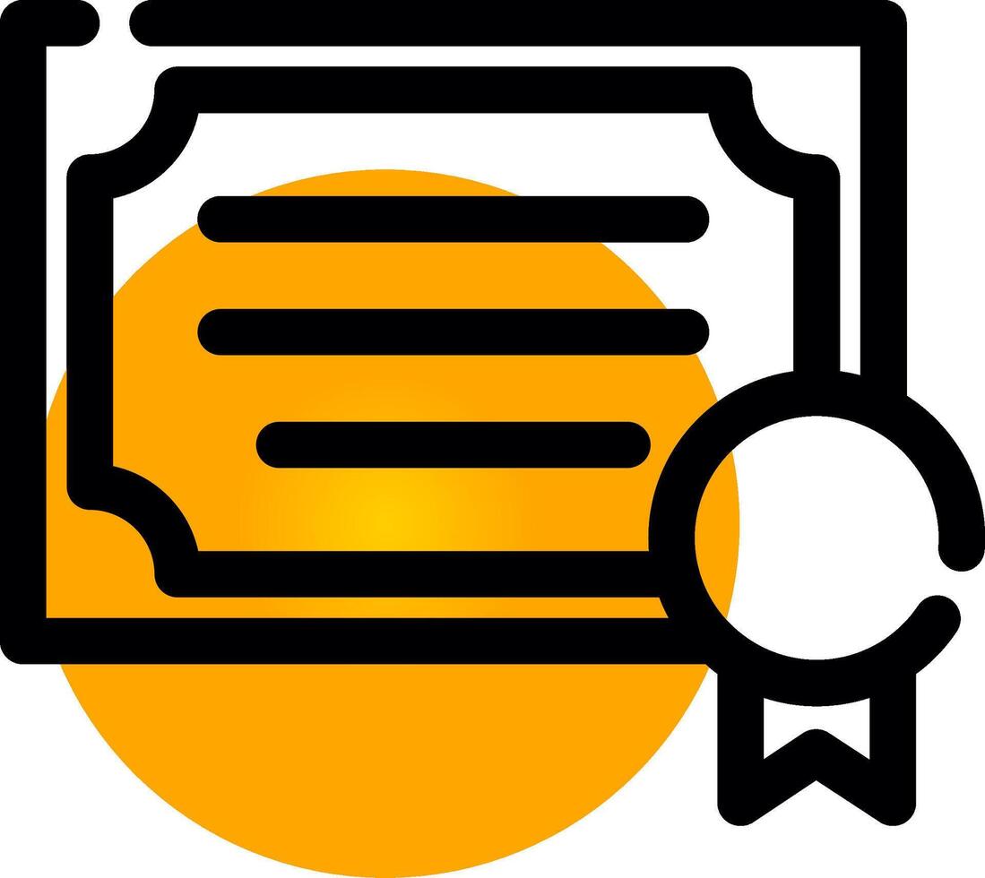 Certificate Creative Icon Design vector