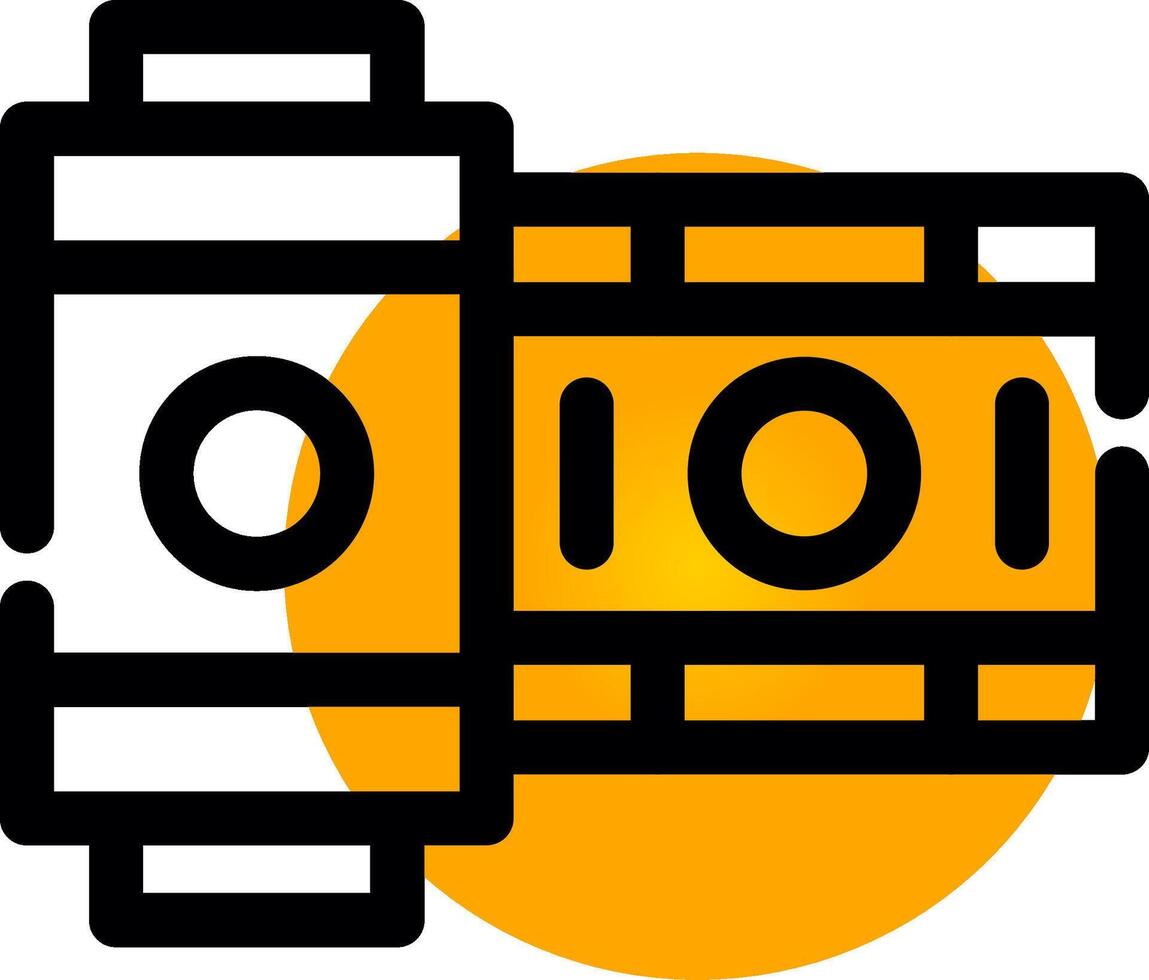 Camera Roll Creative Icon Design vector