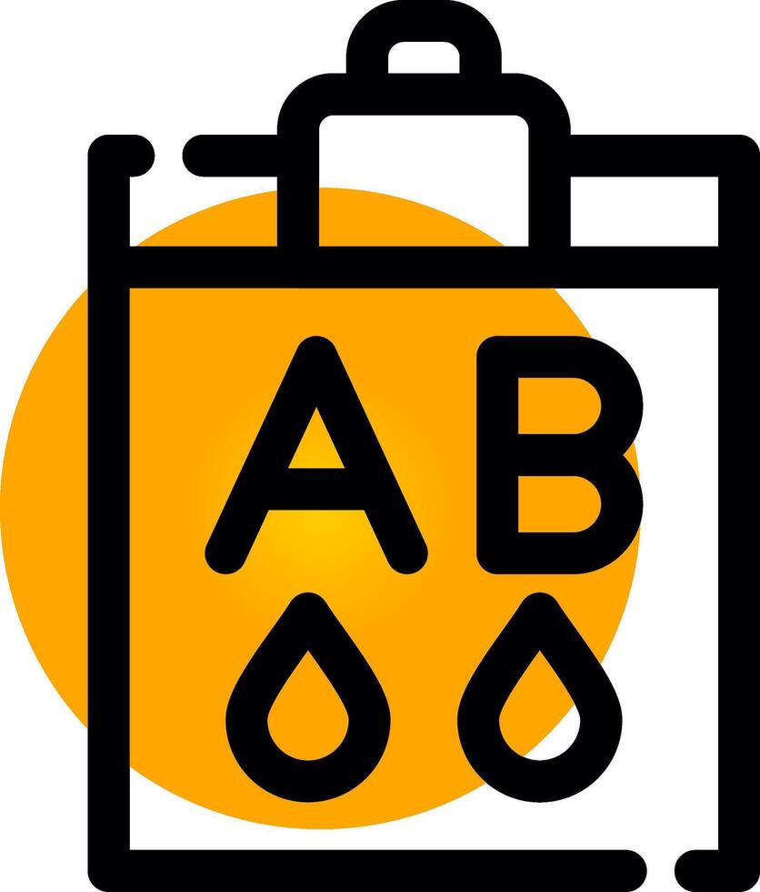 Blood Type Ab Creative Icon Design vector