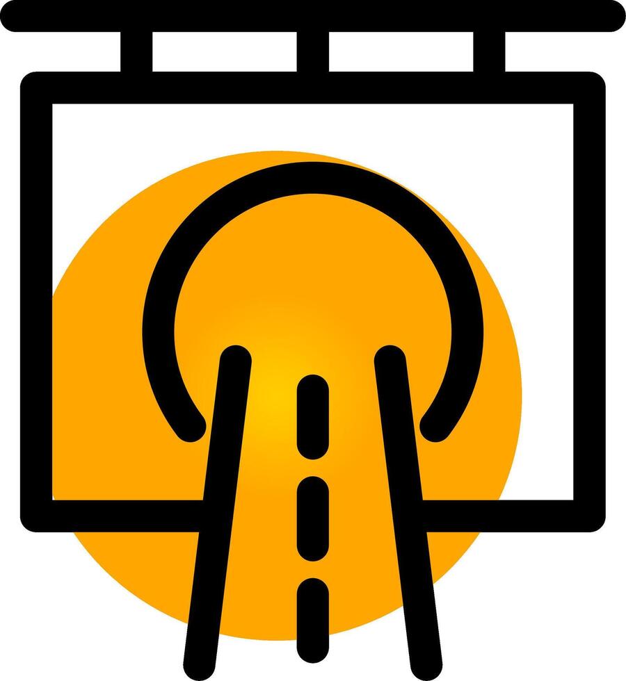 Tunnel Creative Icon Design vector