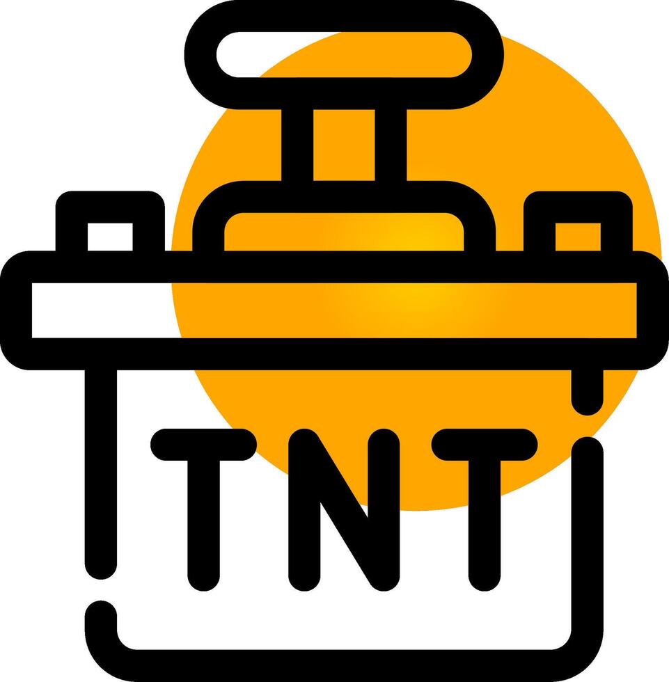 diseño de icono creativo tnt vector