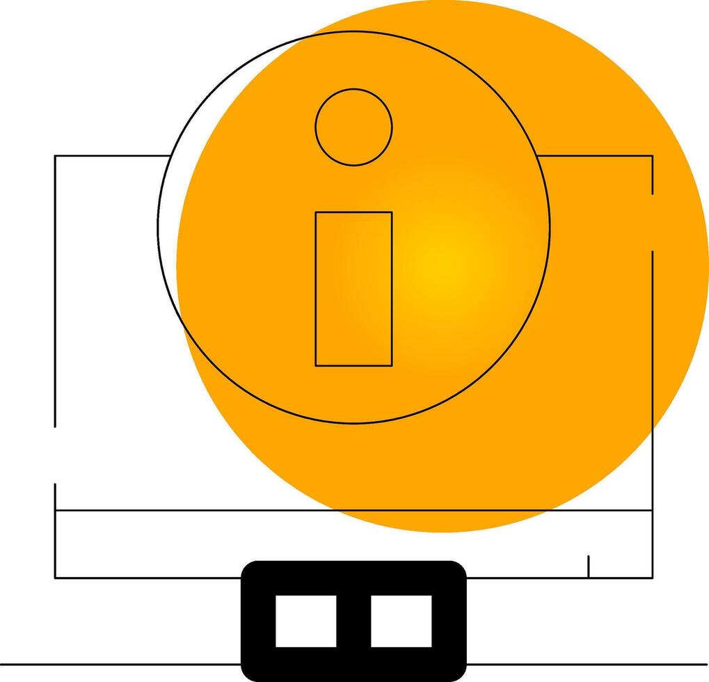 Digital Information Creative Icon Design vector