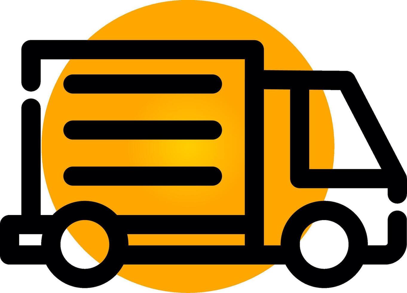 Delivery Truck Creative Icon Design vector