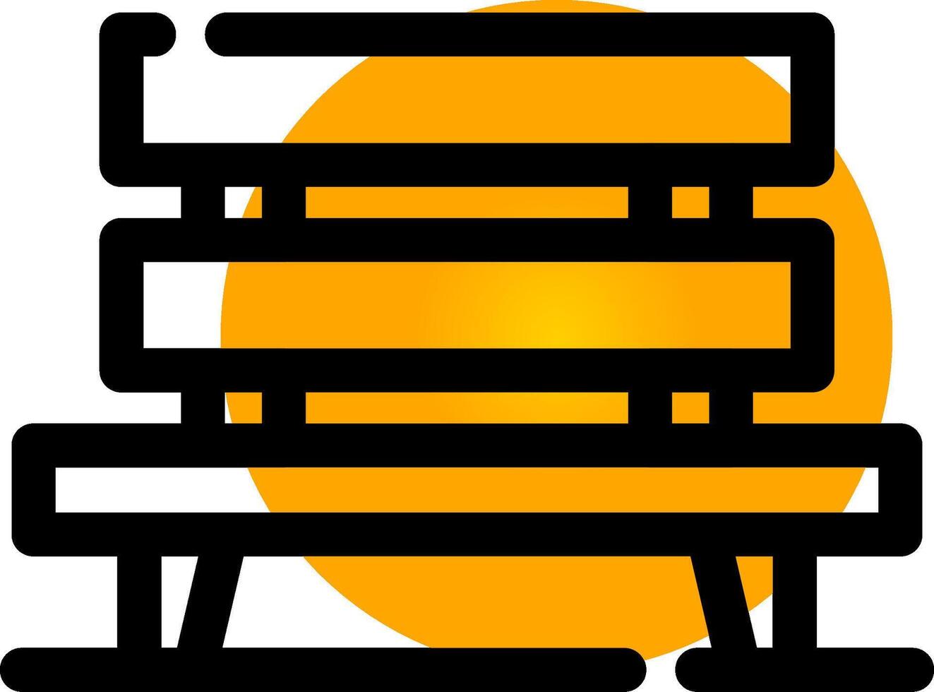 Bench Creative Icon Design vector