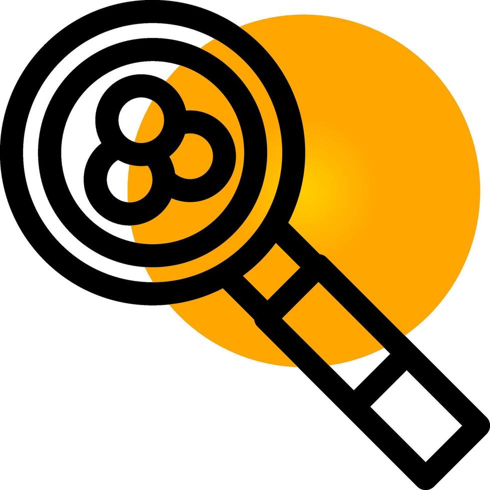 Magnifying Glass Creative Icon Design vector