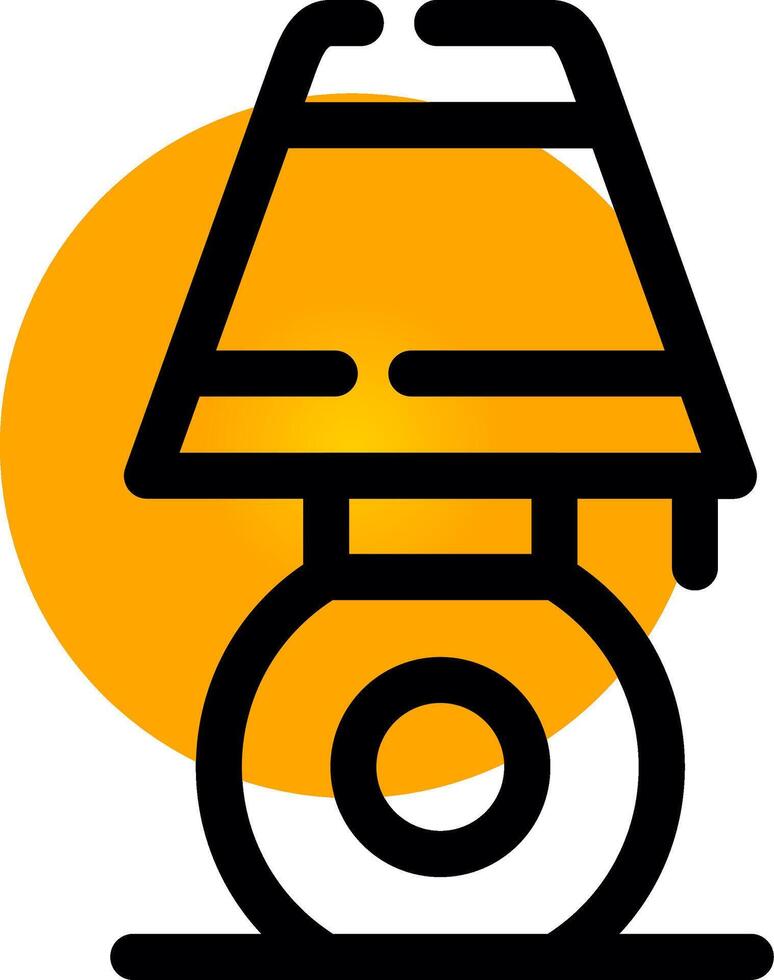 Desk Lamp Creative Icon Design vector
