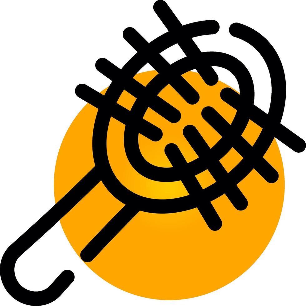 Hairbrush Creative Icon Design vector