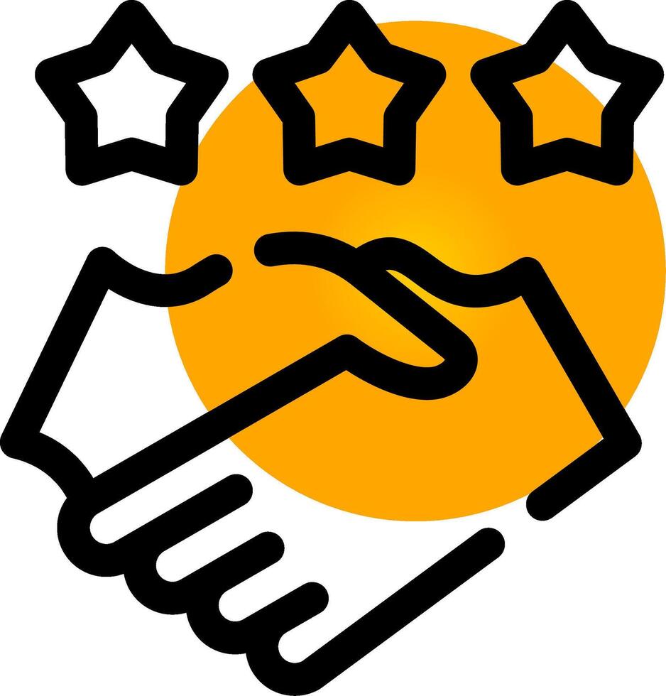 Game Handshake Creative Icon Design vector
