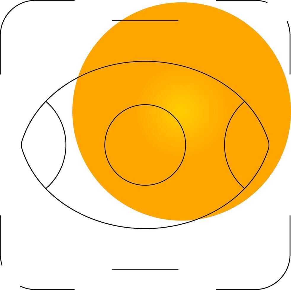 Eye Scanner Creative Icon Design vector