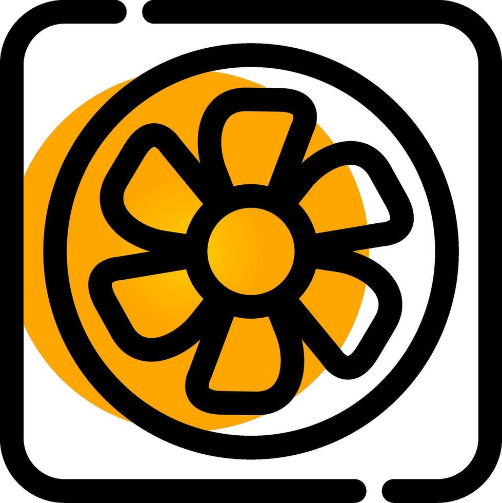 Fan Creative Icon Design vector