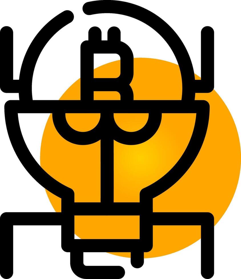 Cryptocurrency Creative Icon Design vector