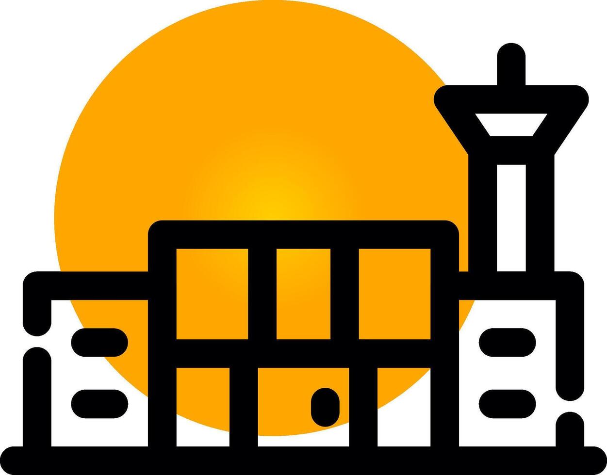 Airport Creative Icon Design vector