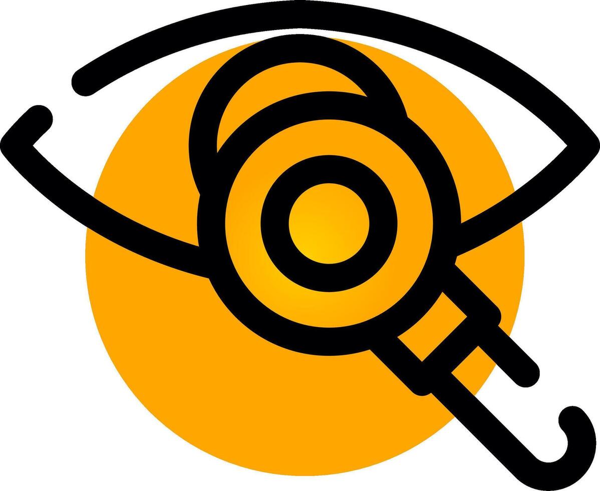 Eye Test Creative Icon Design vector