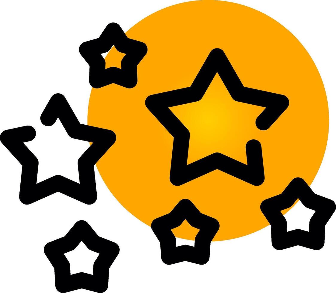 diseño de icono creativo de estrellas vector