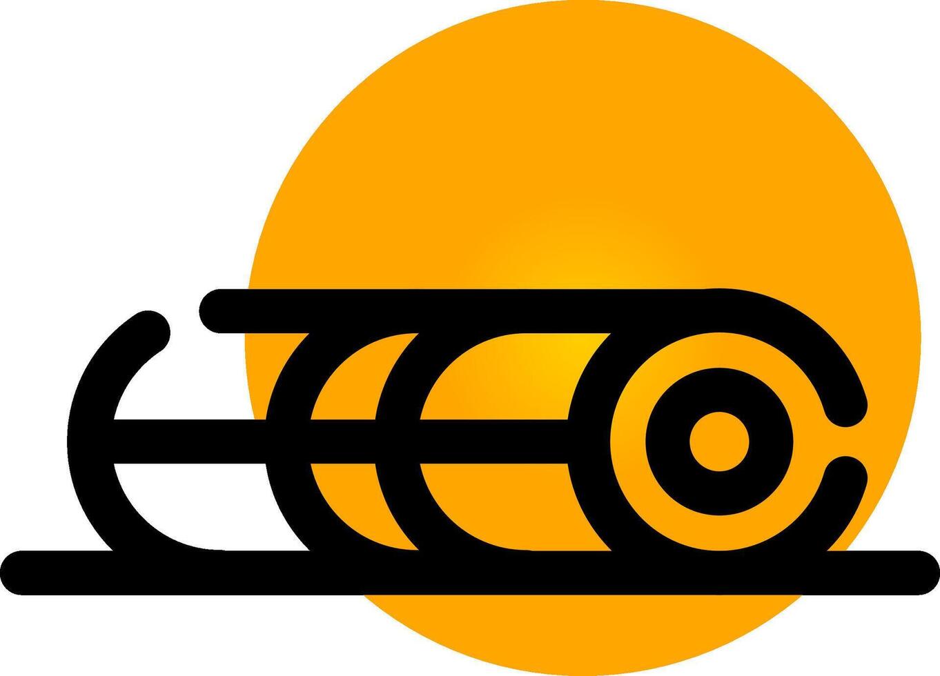 Foam Roller Creative Icon Design vector