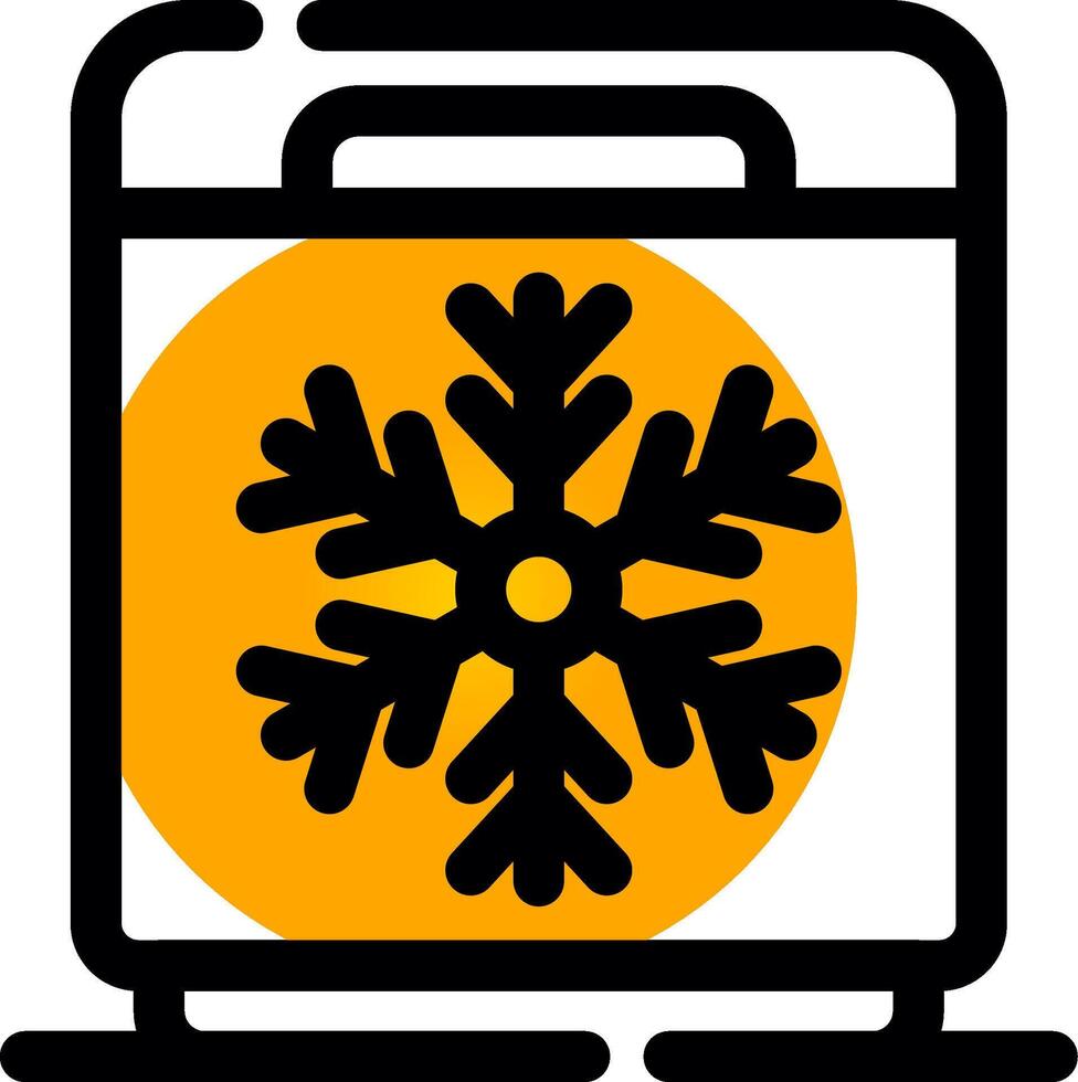 Freezer Creative Icon Design vector