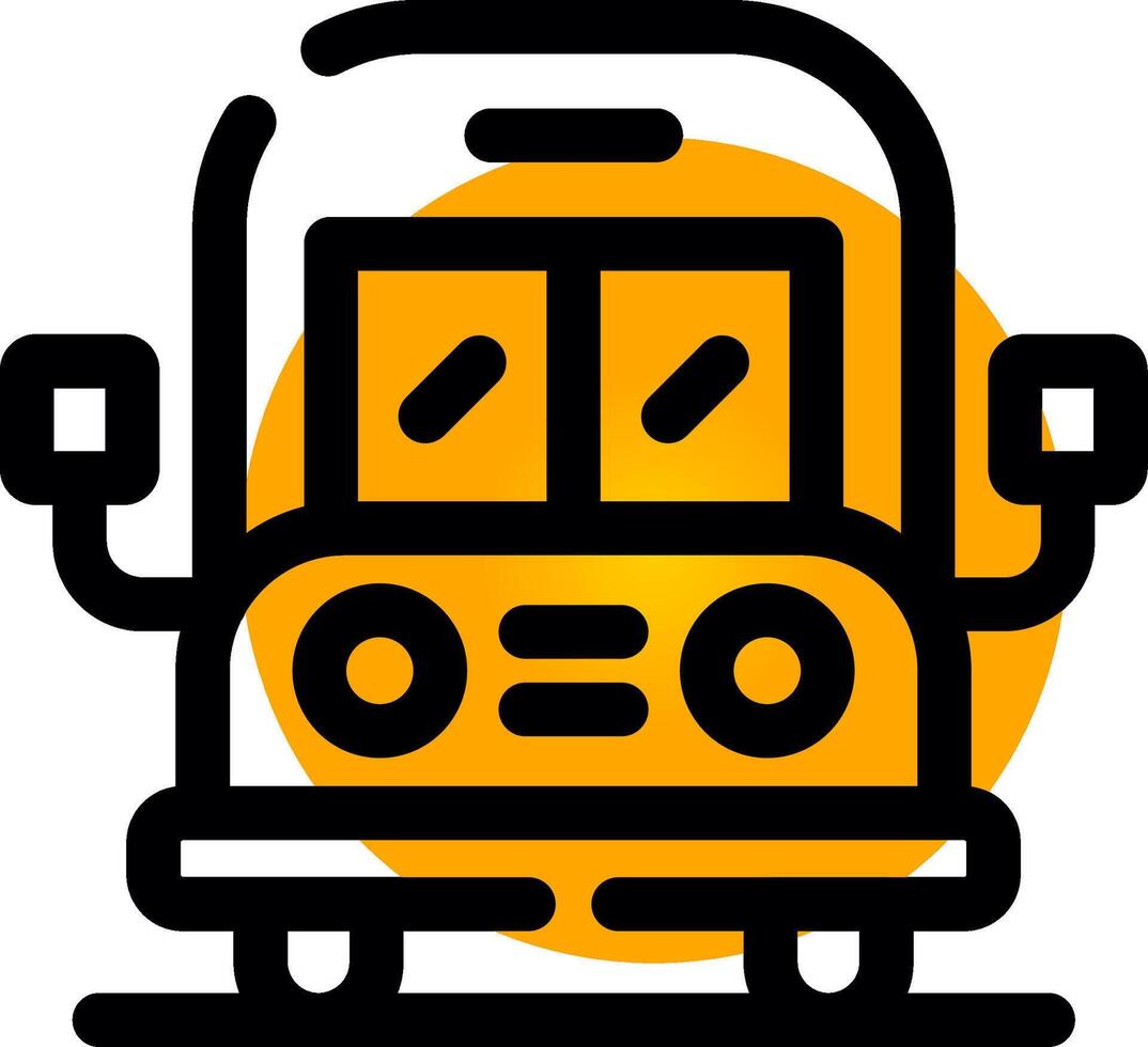 Bus Creative Icon Design vector