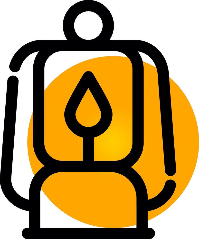 diseño de icono creativo de lámpara de aceite vector