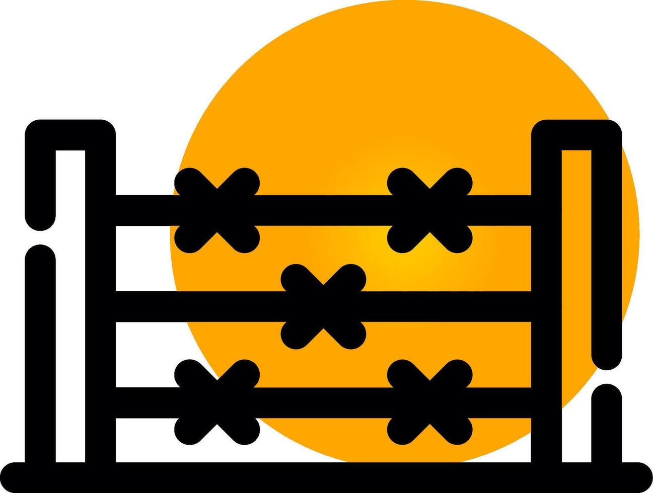 Barbed Wire Creative Icon Design vector