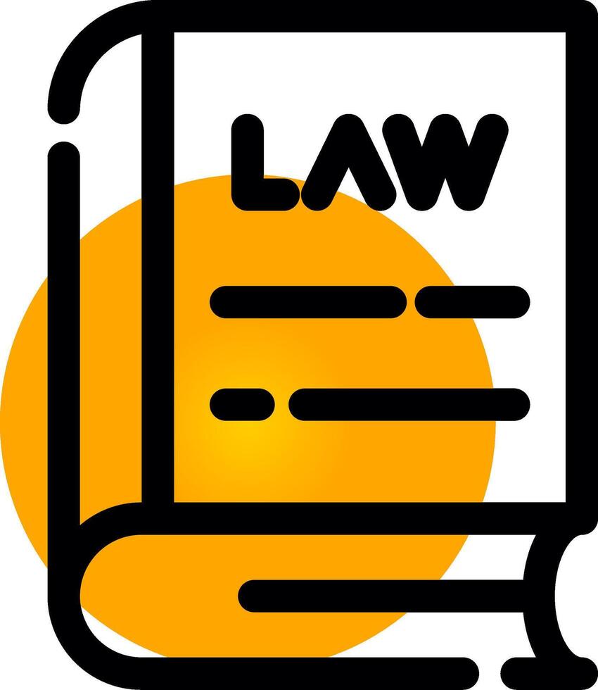 Law Book Creative Icon Design vector