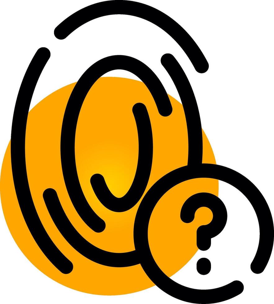 Fingerprint Creative Icon Design vector