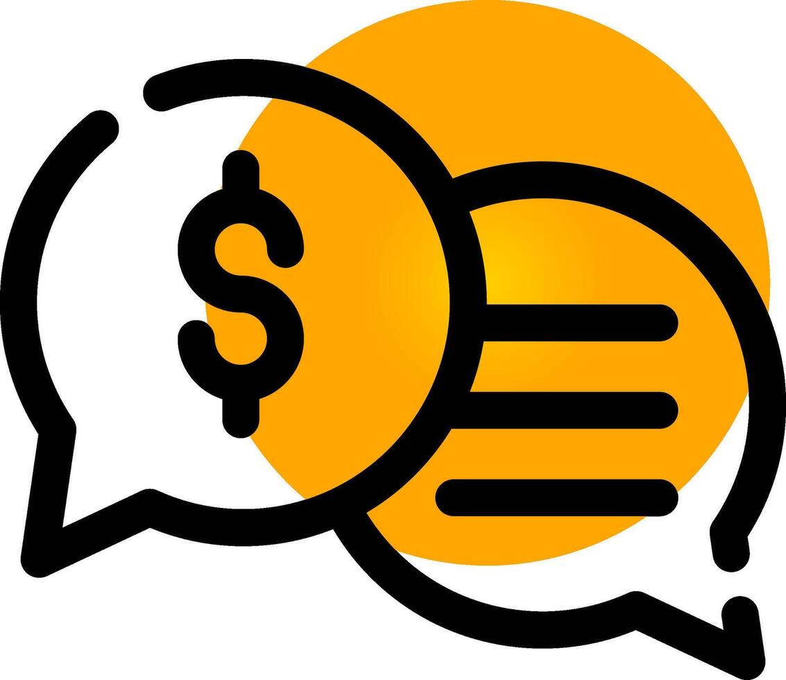 Business Dialog Creative Icon Design vector