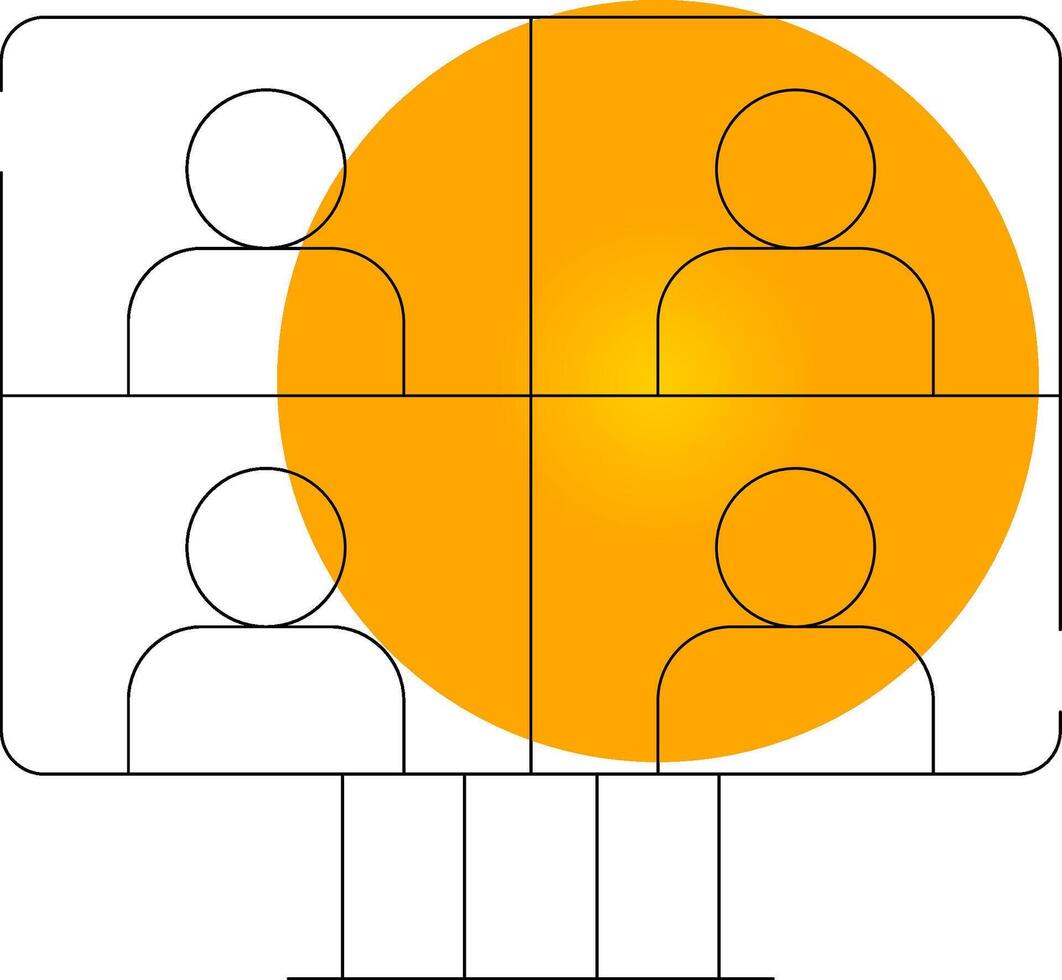 Conference Call Creative Icon Design vector