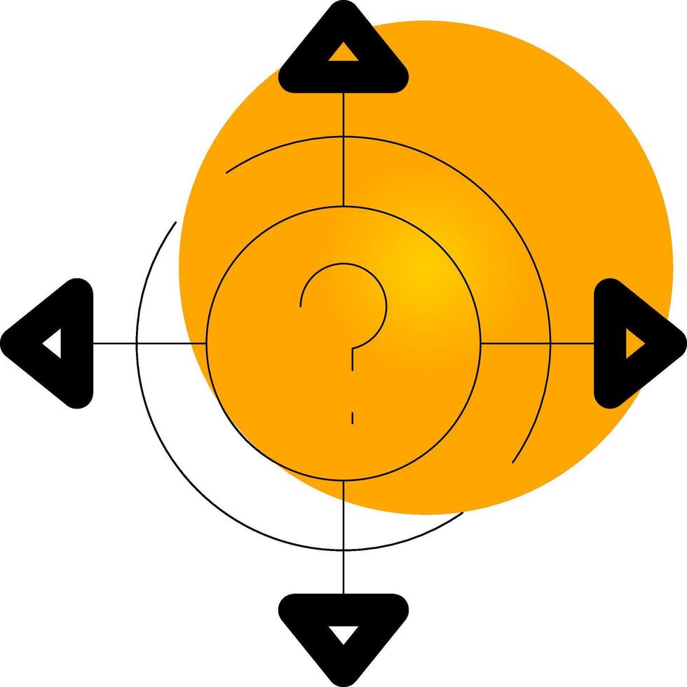 Line Circle Gradient Design vector