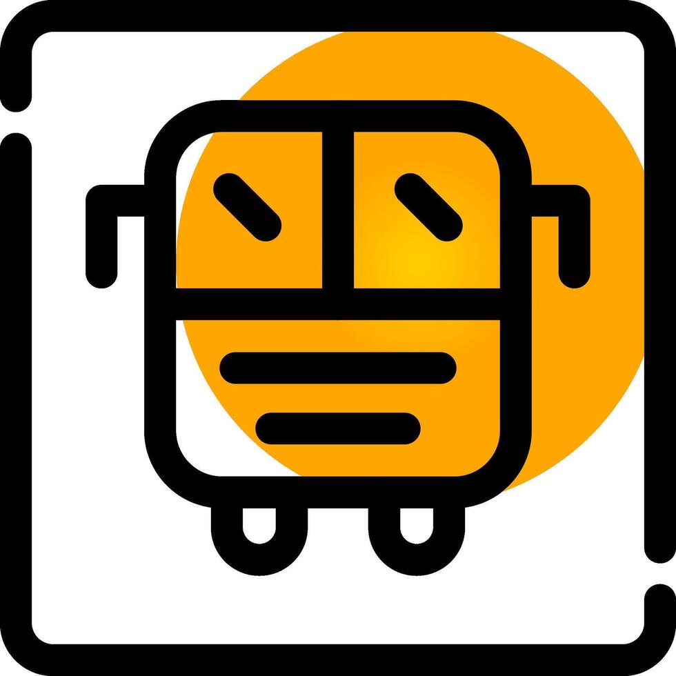 Bus Display Creative Icon Design vector