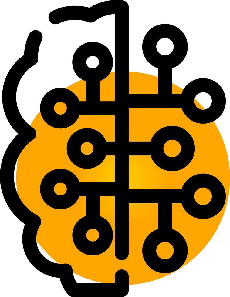 Artificial Intelligence Creative Icon Design vector