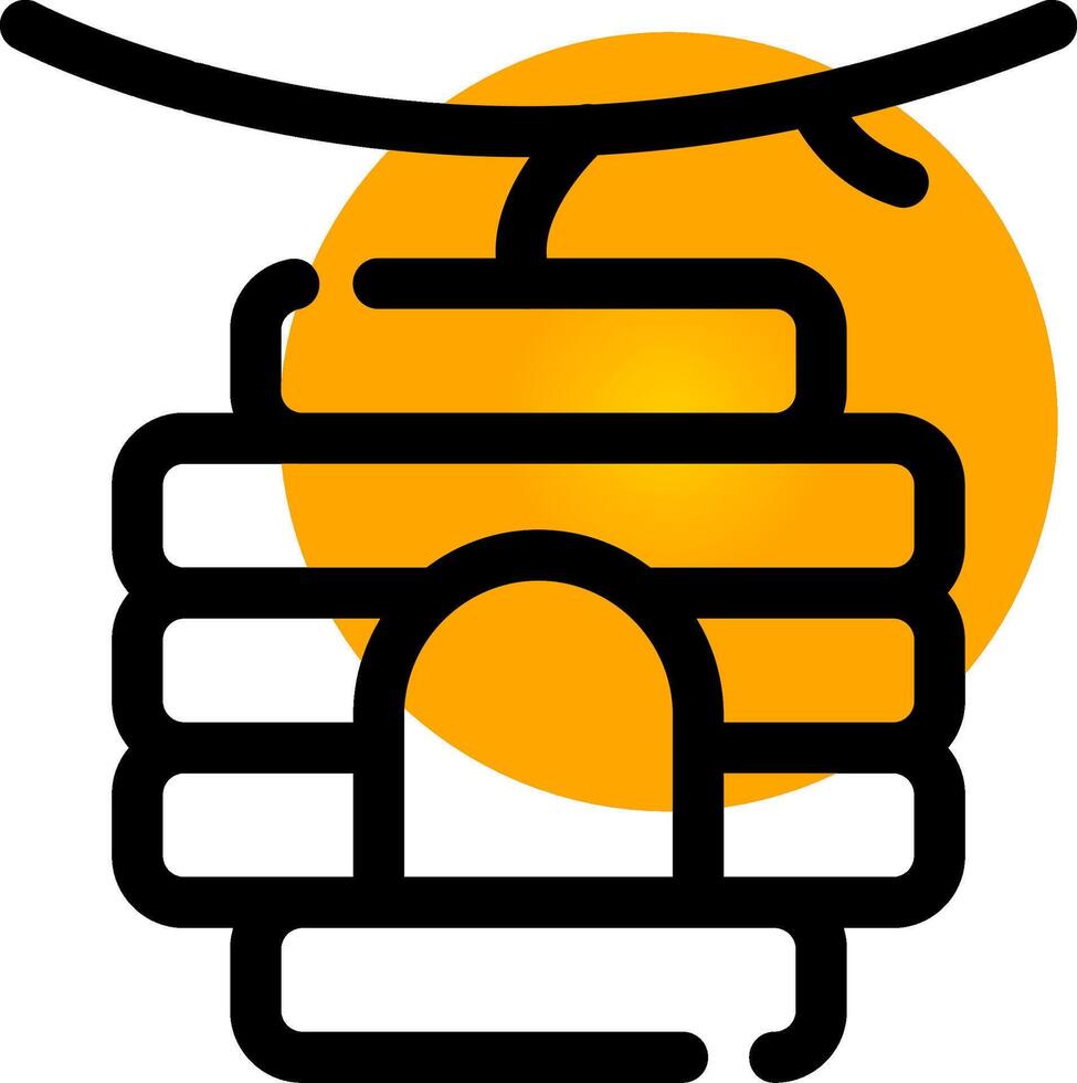 Bee Hive Creative Icon Design vector