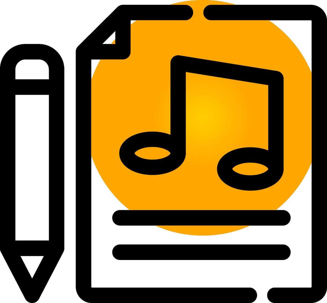Music Score Creative Icon Design vector