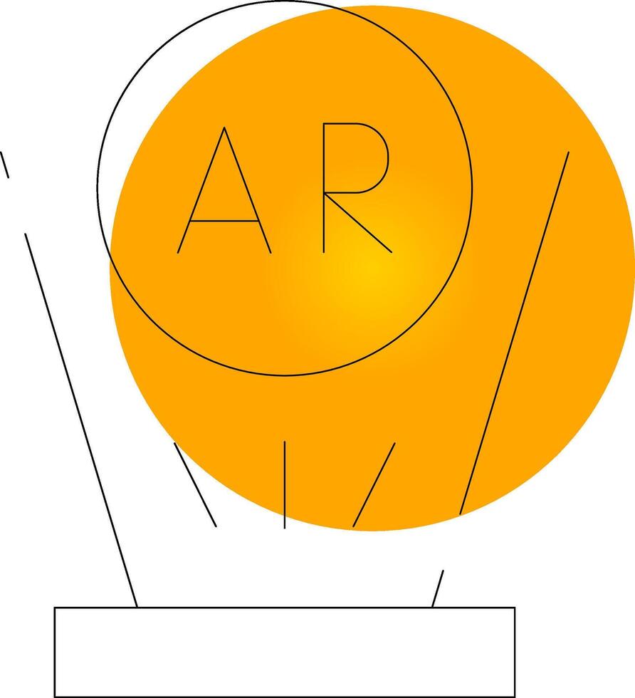 Augmented Reality Creative Icon Design vector
